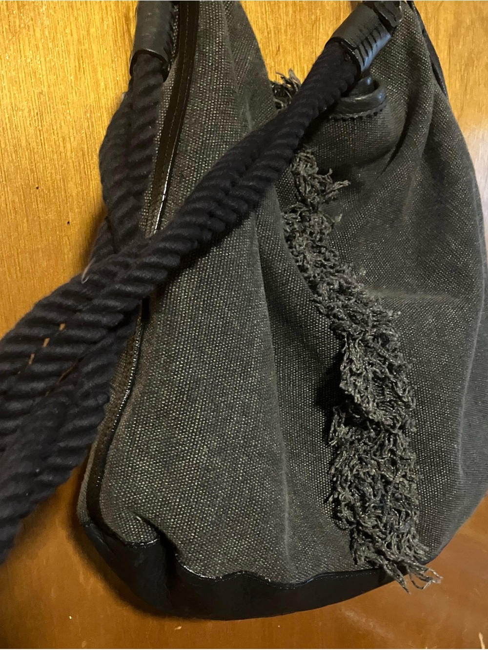 Free People Black Canvas Crossbody Bag Original Price $100  *DEAL*